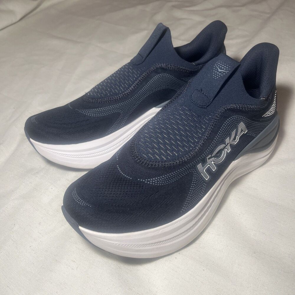 HOKA One One Skyward Laceless (Cliff Grey/Cast Iron) Men's Shoes Size 12D